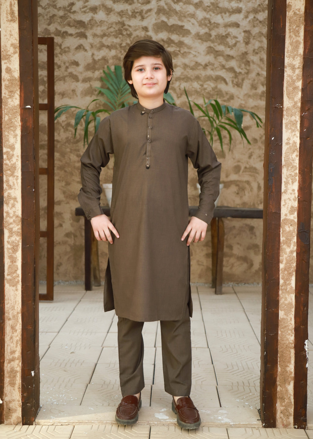 Mocha Brown Kurta Trouser KT 146