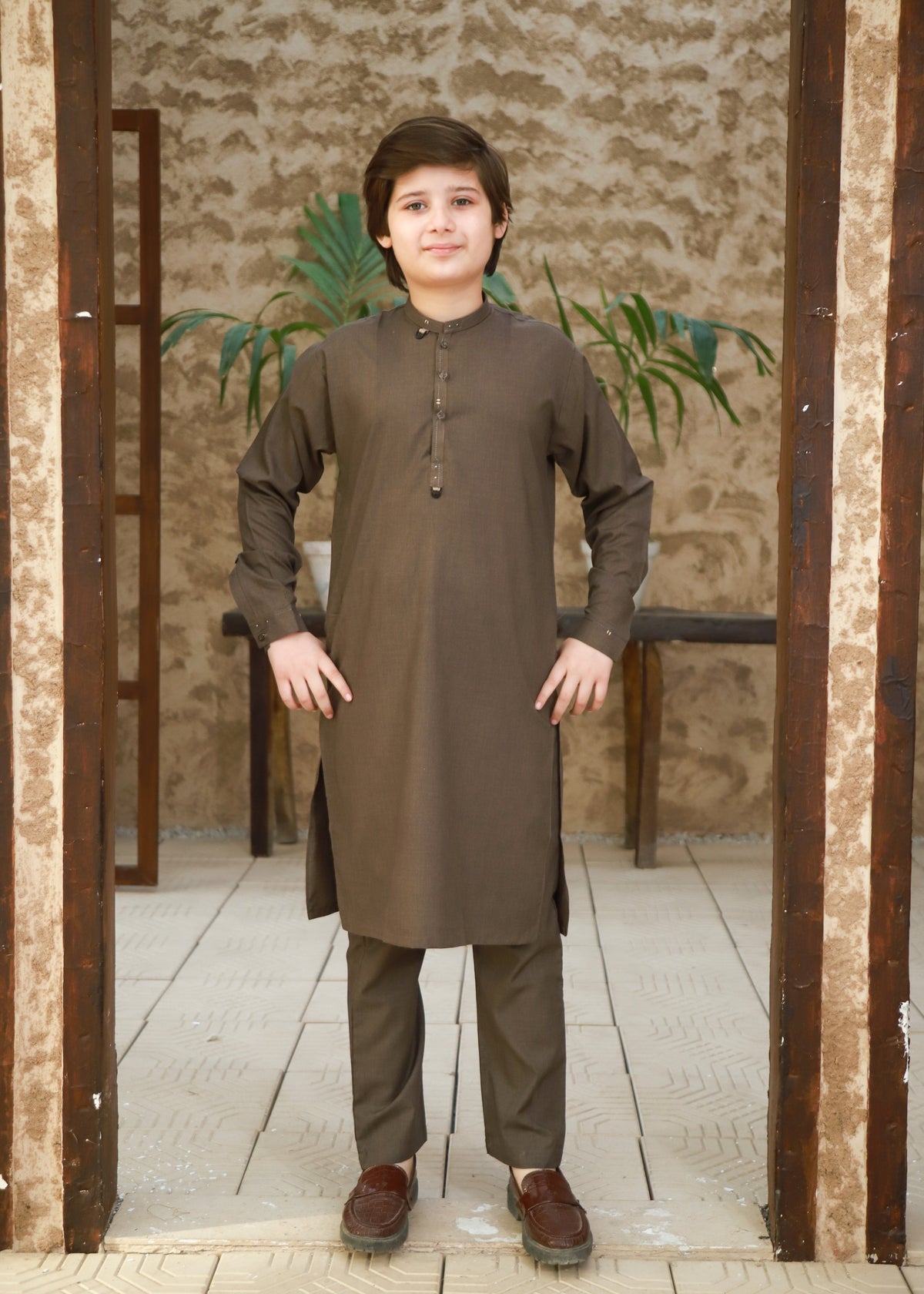 Mocha Brown Kurta Trouser KT 146