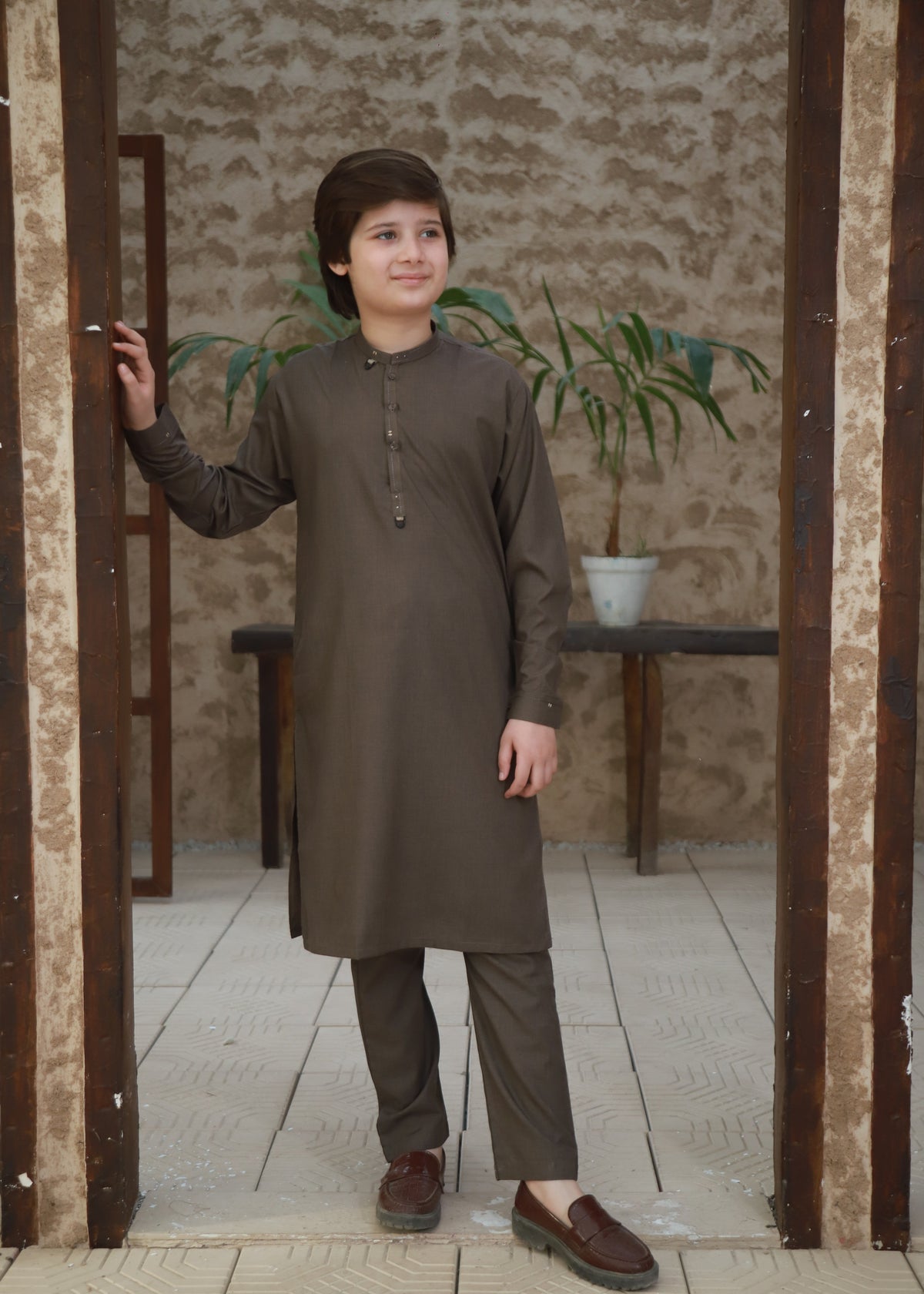 Mocha Brown Kurta Trouser KT 146 Main image