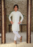 Cream Emb Kurta KT 148