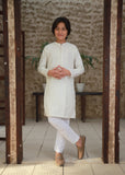 Cream Emb Kurta KT 148