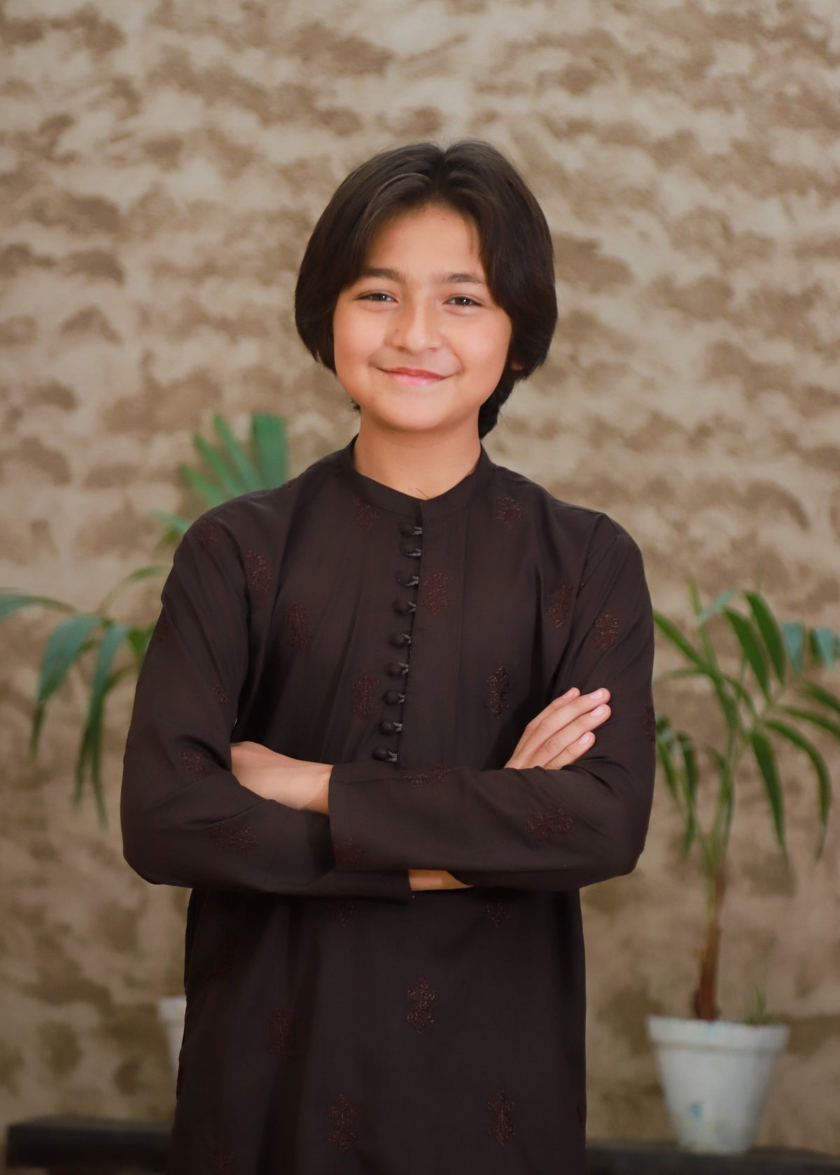 Dark Brown Kurta Trouser KT 149