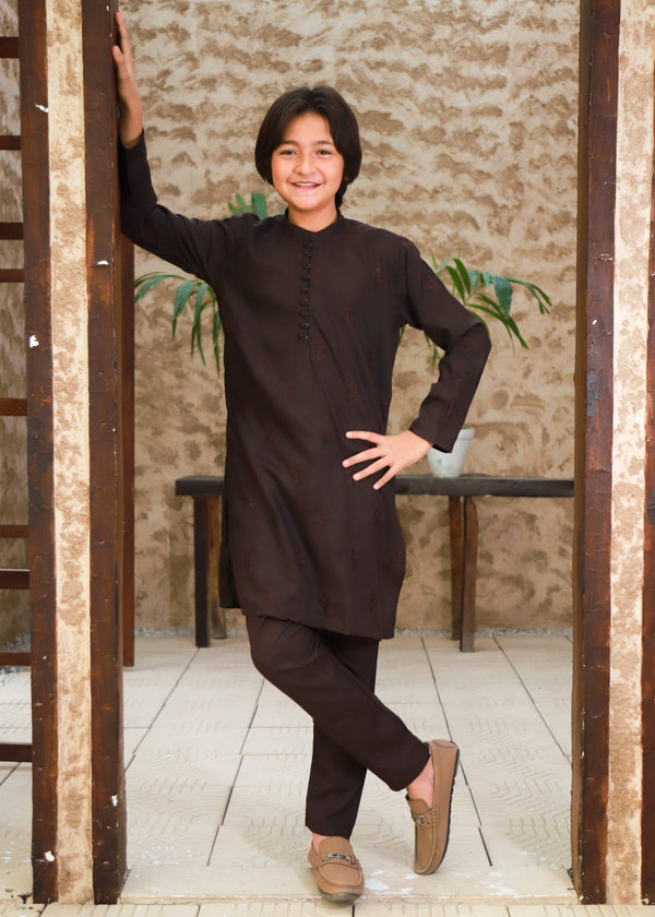 Dark Brown Kurta Trouser KT 149