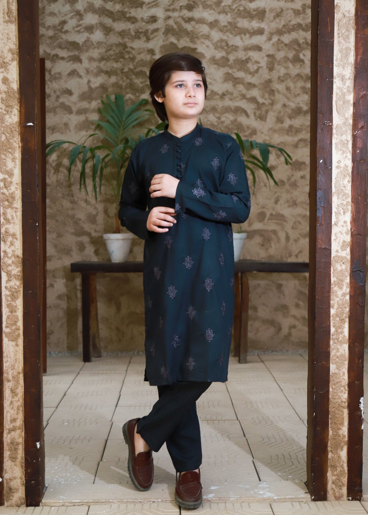 Pine Green Kurta Trouser KT 150