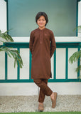 Hazeelwood Brown Embroidered Kurta Trouser AH 051