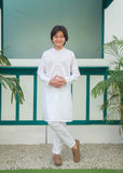 White Kurta Trouser AH 052