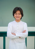 White Kurta Trouser AH 052