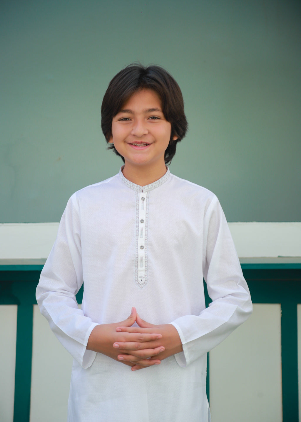 White Kurta Trouser AH 052
