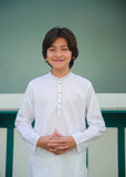 White Kurta Trouser AH 052
