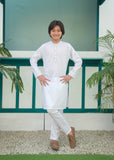 White Kurta Trouser AH 052