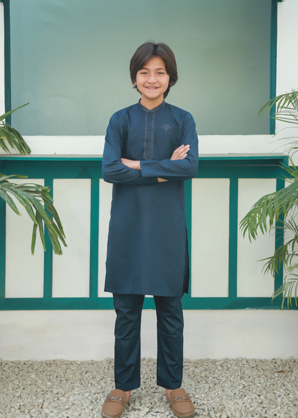 Ocean Blue Kurta Trouser AH 053
