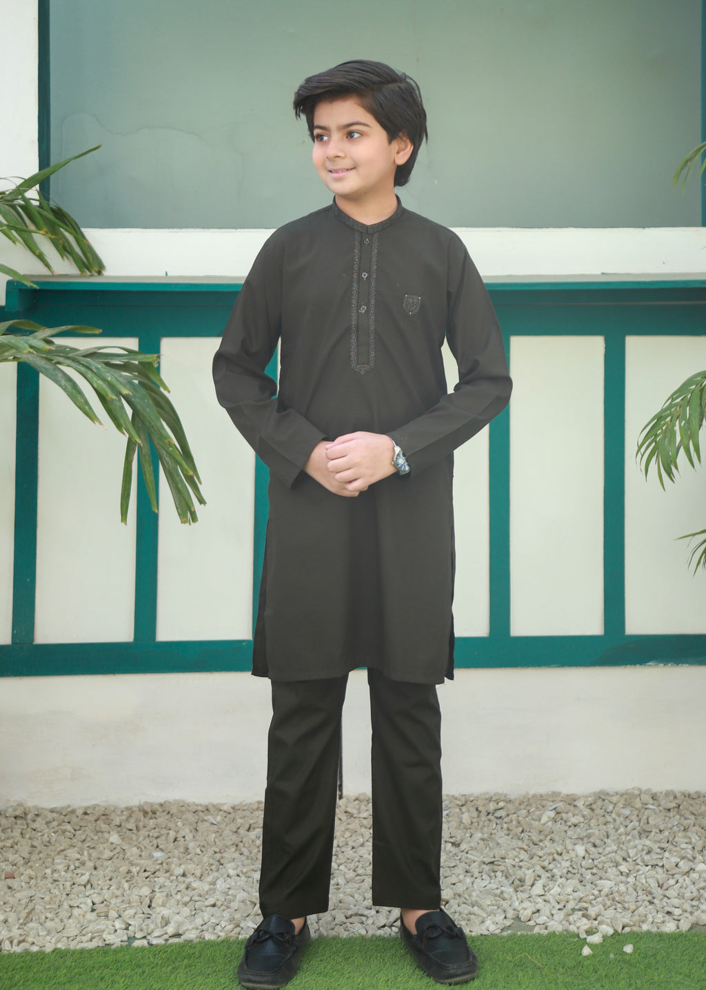 Olive Green Kurta Trouser AH 055
