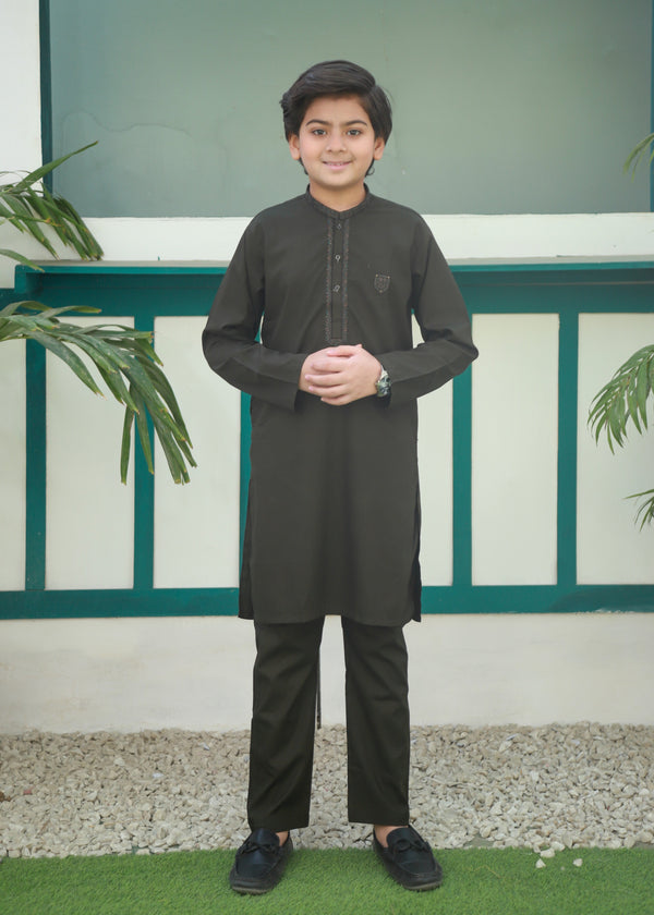 Olive Green Kurta Trouser AH 055
