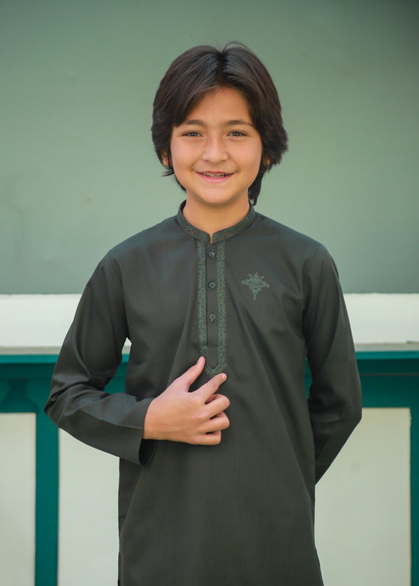 Dark Green Kurta Trouser AH 060