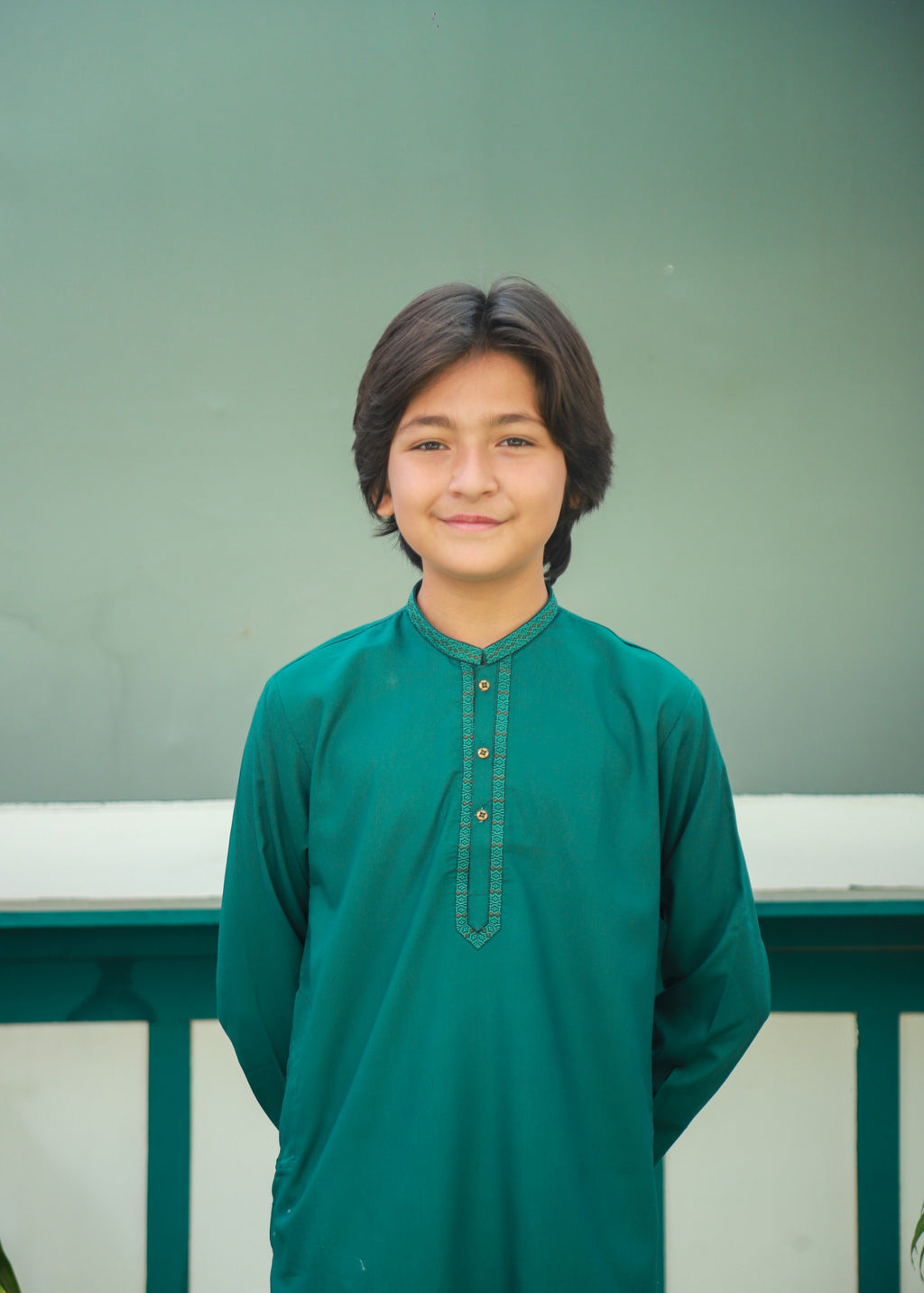 Green Kurta Trouser AH 061