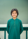 Green Kurta Trouser AH 061