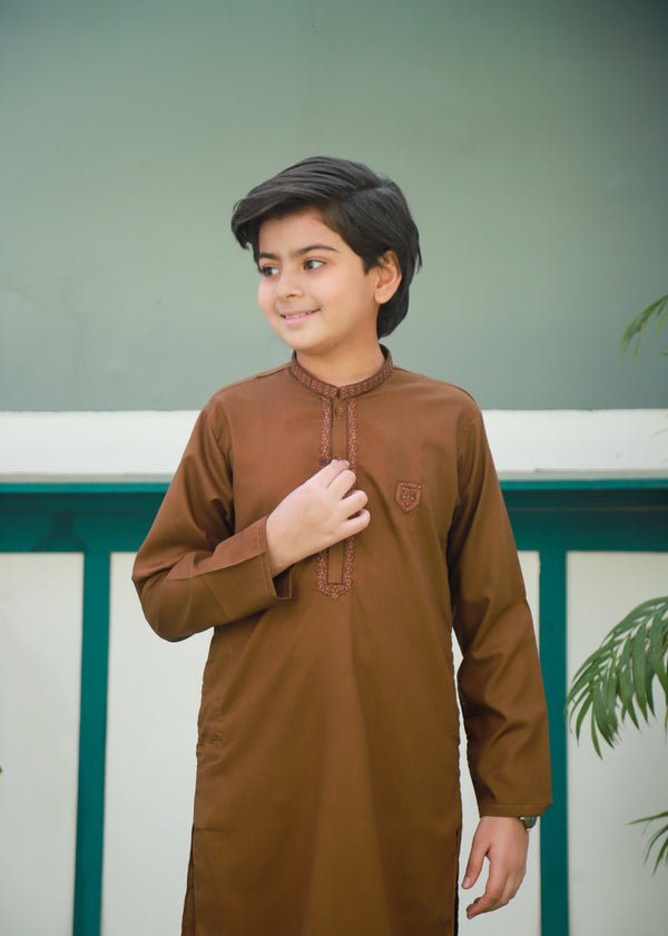 Coffee Brown Kurta Trouser AH 064
