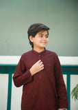 Maroon Kurta Trouser AH 075