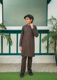 Maple Brown Kurta Trouser AH 077