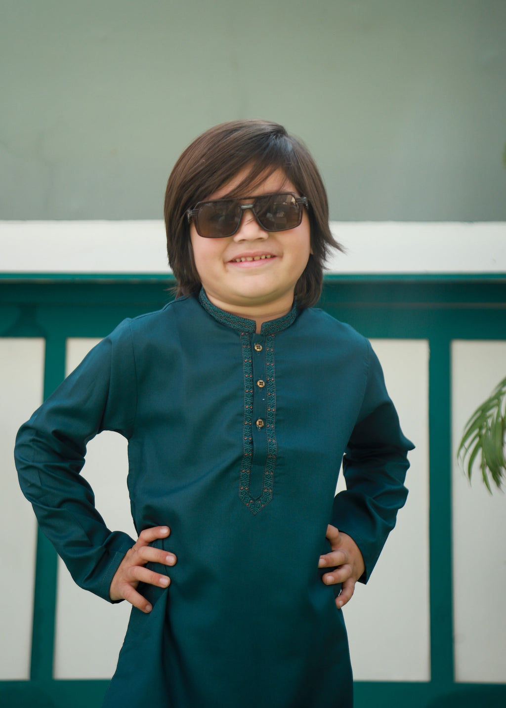 Pine Green Kurta Trouser AH 080