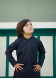Prussian Blue Kurta Trouser AH 082