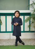 Prussian Blue Kurta Trouser AH 082