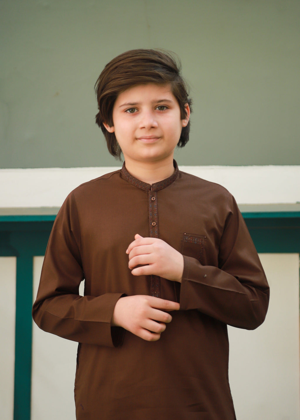 Coffee Brown Kurta Trouser AH 088