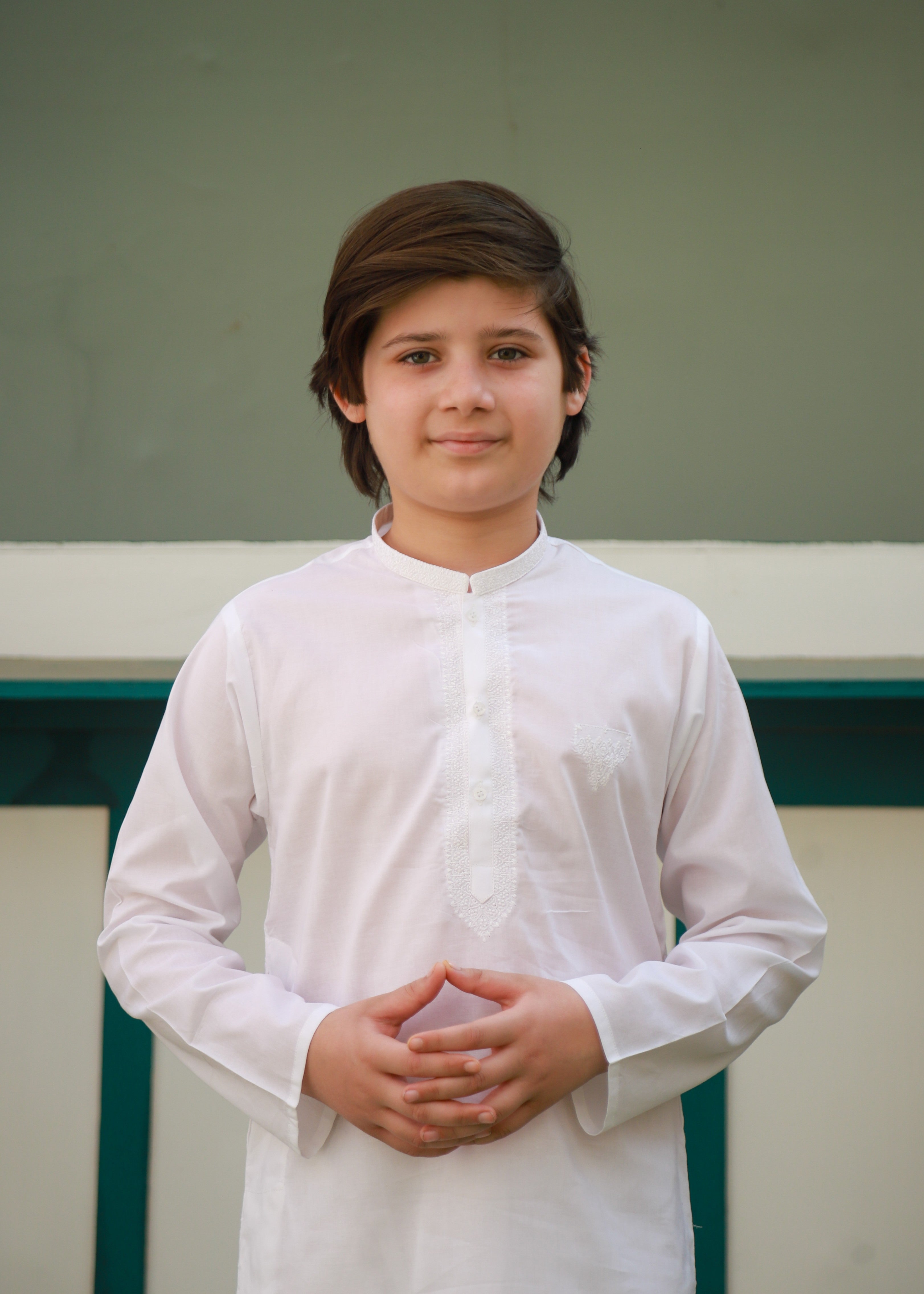 White Kurta Trouser AH 089 Secondary image