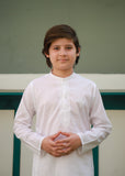 White Kurta Trouser AH 089