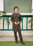 Olive Green Kurta Trouser AH 090