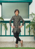 Black And Gold Sherwani S40