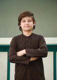 Dark Brown Kurta Trouser AH 091