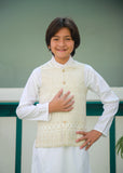 Off White Waistcoat Suit Ahw-049