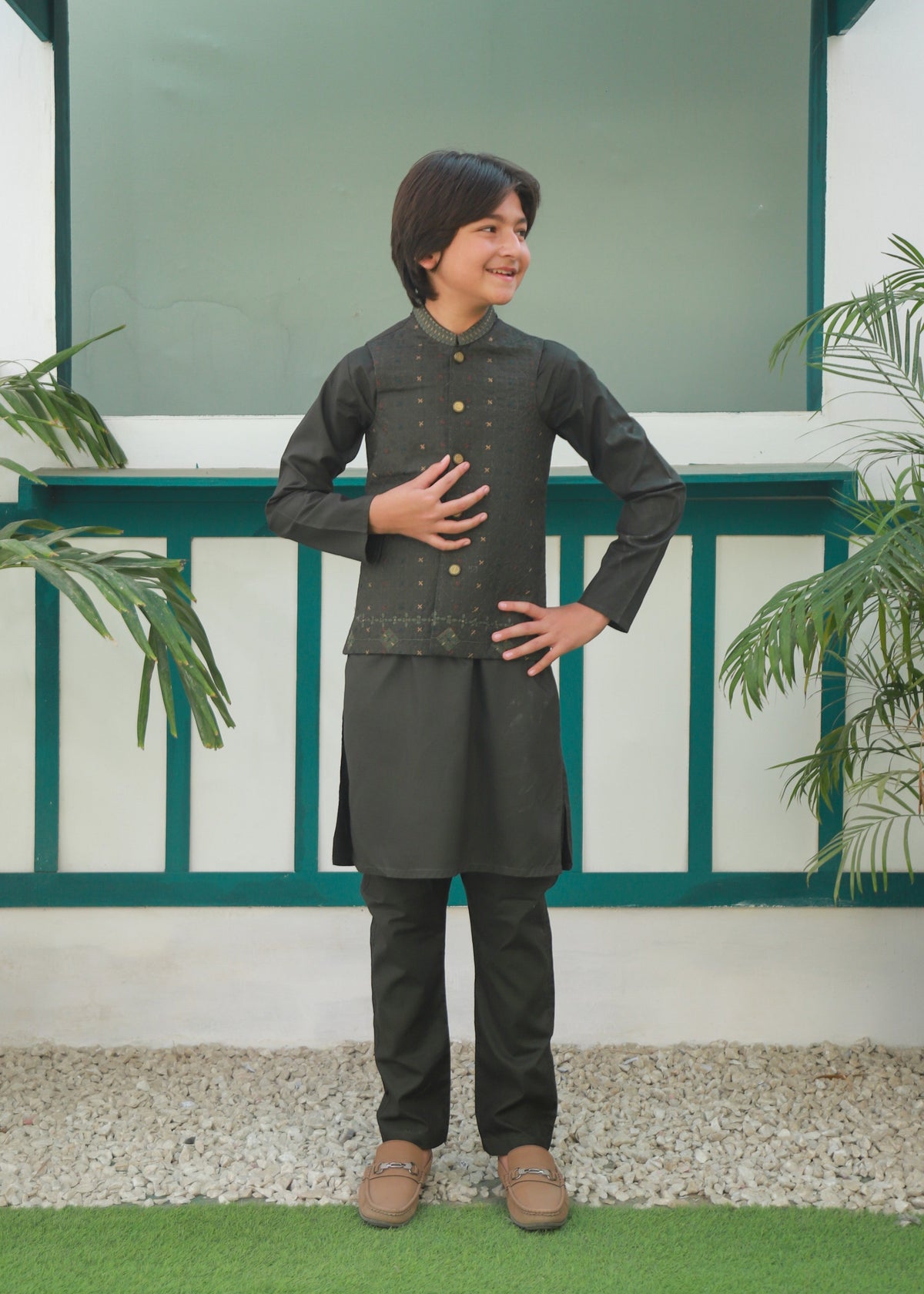 Dim Grey Waistcoat Ahw-048