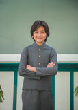 Grey Waistcoat Suit Ahw-047