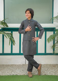 Grey Waistcoat Suit Ahw-047