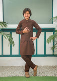 Maple Brown Waistcoat Suit Ahw-045