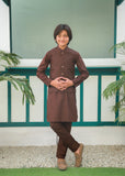 Maple Brown Waistcoat Suit Ahw-045