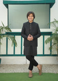 Black Open Prince Coat Suit P39