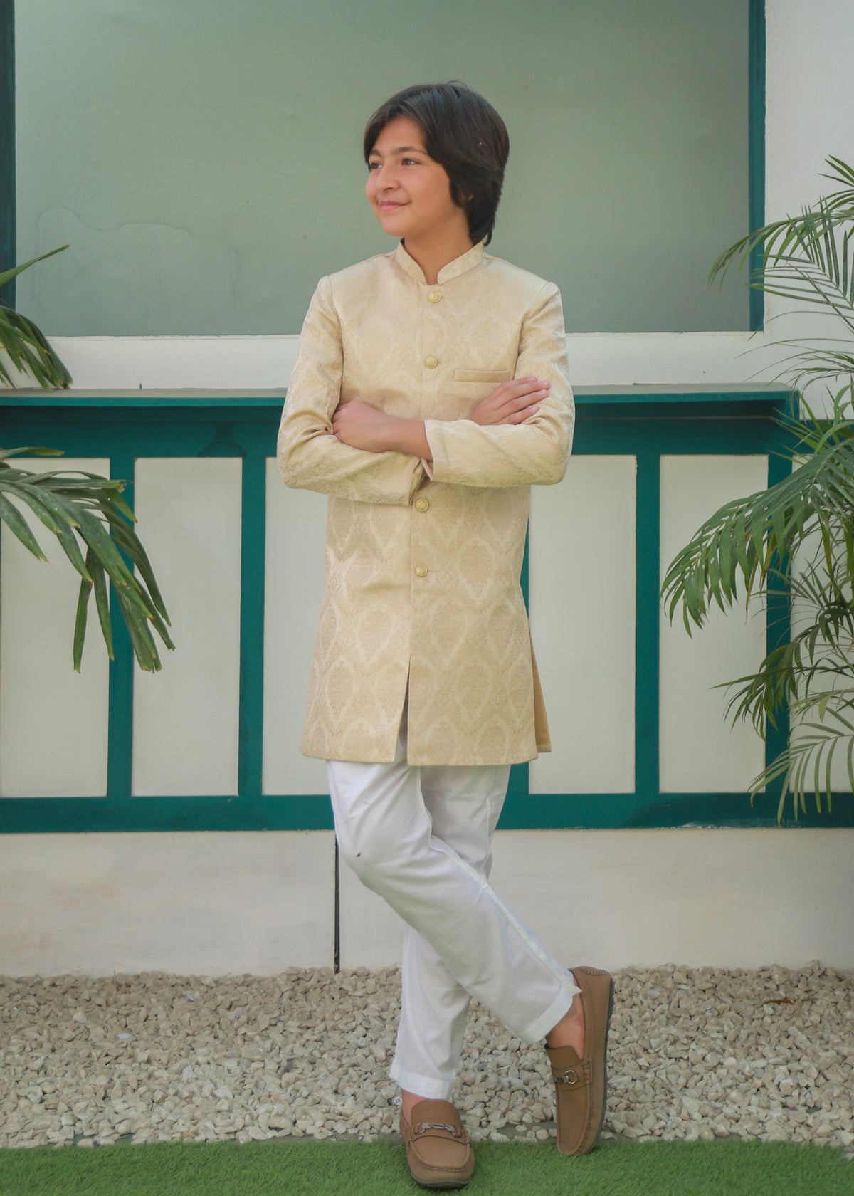 Gold Sherwani S39