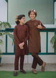 Saddle Brown Kurta Trouser AH 096