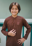Saddle Brown Kurta Trouser AH 096