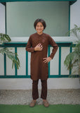 Saddle Brown Kurta Trouser AH 096