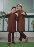 Saddle Brown Kurta Trouser AH 096