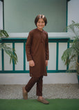 Saddle Brown Kurta Trouser AH 096
