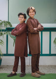 Brown Kurta Trouser AH 097