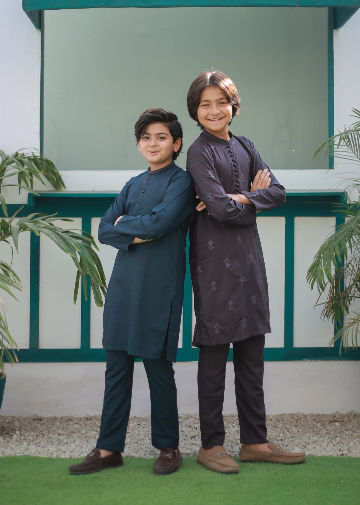 Teal Kurta Trouser AH 105