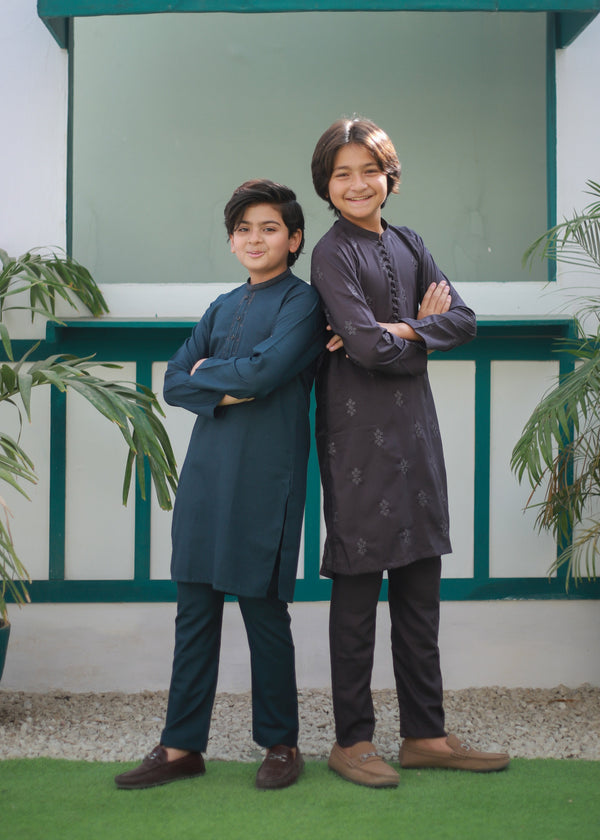 Teal Kurta Trouser AH 105