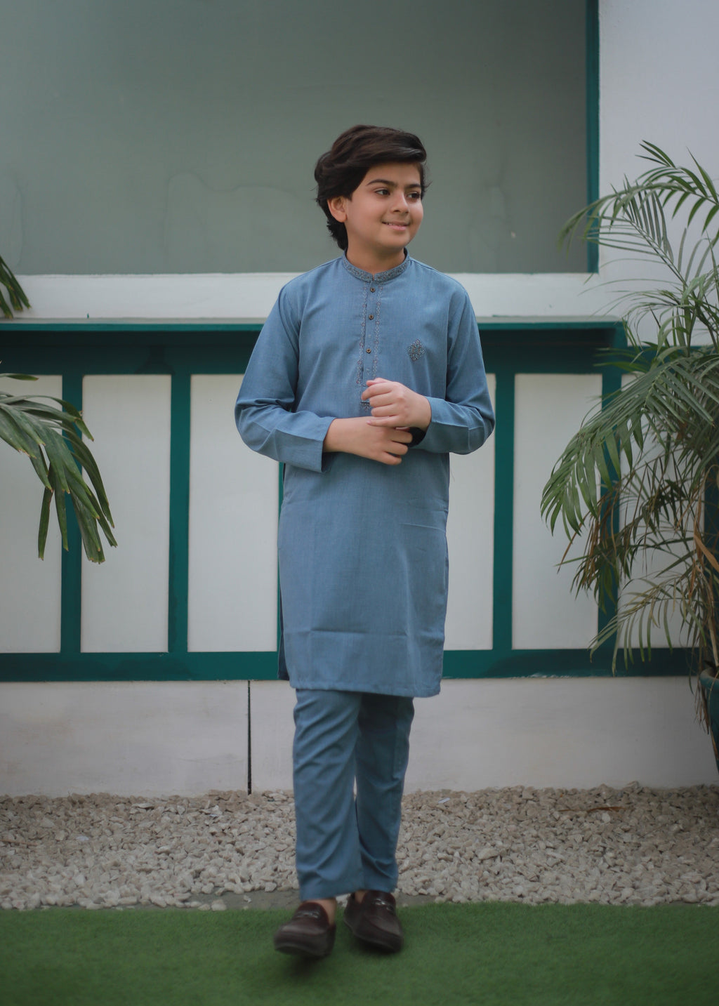 Carolina Blue Kurta Trouser AH 113