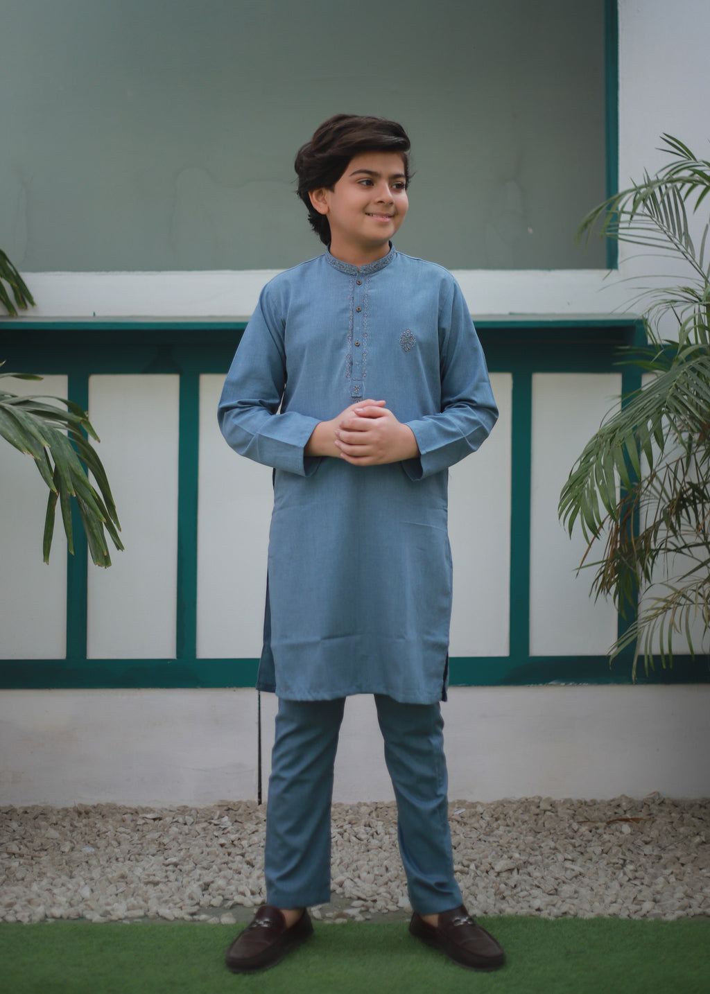 Carolina Blue Kurta Trouser AH 113